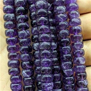 Purple Amethyst Rondelle Beads Smooth, approx 5x8mm [GB26995]