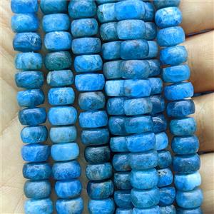 Blue Apatitie Rondelle Beads Matte, approx 5x8mm [GB26998]