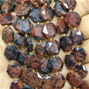 Autumn Jasper Hexagon Beads Faceted, approx 12mm [GB27021]