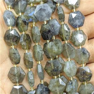 Labradorite Hexagon Beads Faceted, approx 12mm [GB27025]