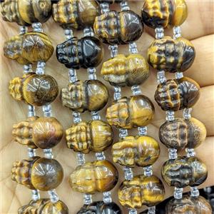 Tiger Eye Stone Pixiu Beads 2holes, approx 12-17mm, 20pcs per st [GB27043]