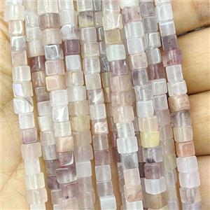 Lilac Aventurine Cube Beads, approx 4mm [GB27055]
