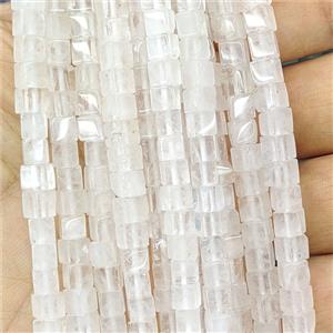 Clear Quartz Cube Beads, approx 4mm [GB27075]