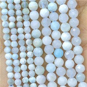 Blue Hemimorphite Beads Faceted Round, approx 4mm [GB27112-4MM]