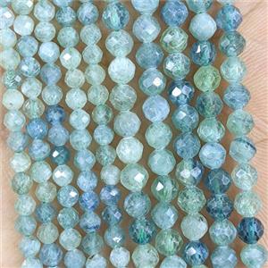 Greenblue Kyanite Beads Faceted Round, approx 2mm [GB27117-2MM]