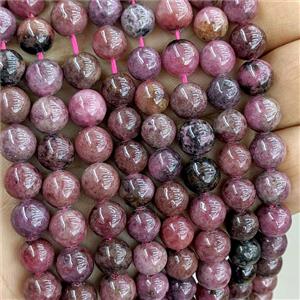 Red Rhodonite Round Beads Smooth, approx 10mm [GB27140-10MM]