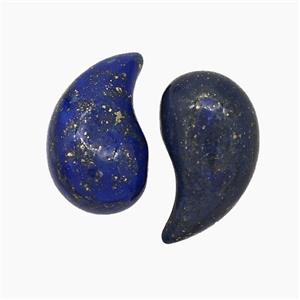 Natural Blue Lapis Lazuli Comma Pendant, approx 10-20mm [GM24558]