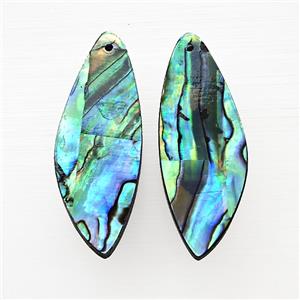 Abalone Shell Teardrop Pendant, approx 12-40mm [GM24611]