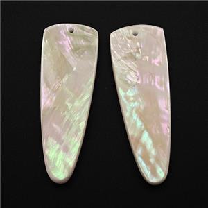 White MOP Shell Teardrop Pendant, approx 12-40mm [GM24637]