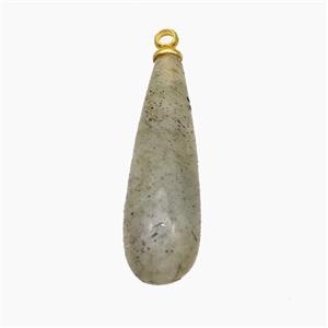 Natural Labradorite Teardrop Pendant, approx 8-25mm [GM24651]