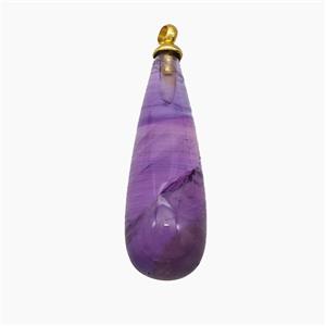 Natural Amethyst Teardrop Pendant Purple, approx 8-25mm [GM24657]