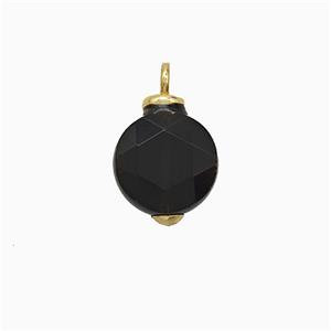 gemstone Pendant, gold plated, approx 10mm [GM24915]