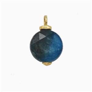 gemstone Pendant, gold plated, approx 10mm [GM24917]