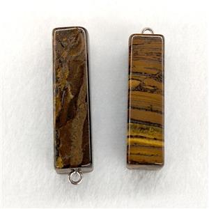 Natural Iron Tiger Eye Stone Stick Pendant, approx 13-50mm [GM24990]