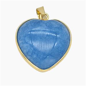 Gemstone Pendant, Gold Plated, approx 22mm [GM25482]