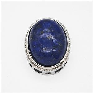 Gemstone Pendant, Antique Silver Plated, approx 17-21mm [GM25594-S]