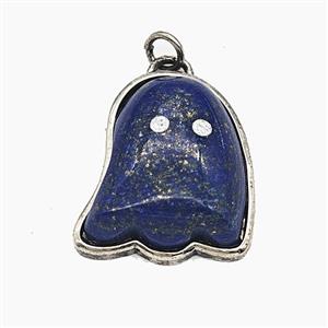 Blue Lapis Lazuli Halloween Ghost Pendant, approx 19-22mm [GM25641]