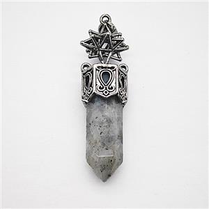Labradorite Prism Pendant, approx 12-60mm [GM25740]