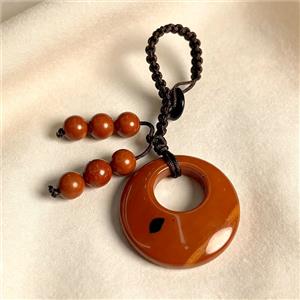 Red Jasper GoGo Pendant, approx 28mm, 60mm length [GM27261]