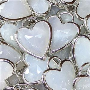 Natural Blue Scorolite Heart Pendant Faceted, approx 20mm [GM27324]