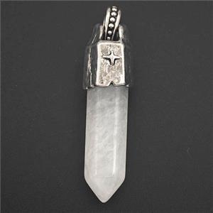 Clear Quartz Prism Pendant, approx 8-40mm [GM27377]