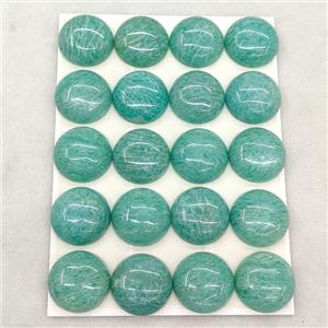 Natural Green Amazonite Cabochon Circle, approx 20mm [GM27881]