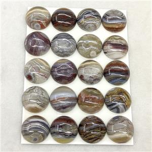 Natural Crazy Lace Agate Cabochon Circle, approx 20mm [GM27882]