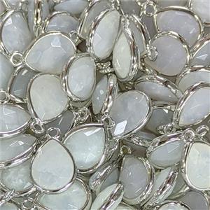 Blue Scorolite Teardrop Pendant Faceted, approx 8-10mm [GM27902]