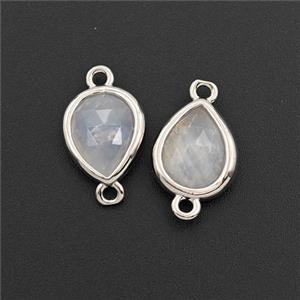 Scorolite Teardrop Connector Faceted, approx 8-10mm [GM27935]