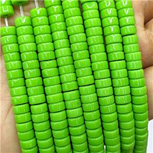 Mint Green Jadeite Glass Heishi Beads, approx 3-6mm [GS2869]