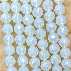 Opalite Crystal Glass Round Beads Cutted, approx 6mm [GS3147-6MM]