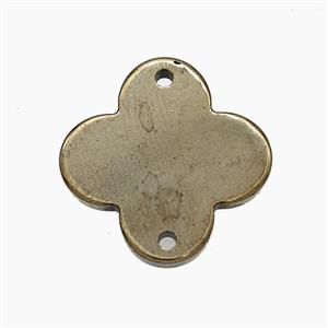 Hematite Clover Connector, approx 18.5mm [HB1473]