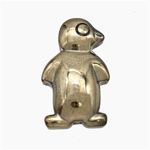 Hematite Penguin Decoration No-Hole, approx 18-30mm [HB1482]