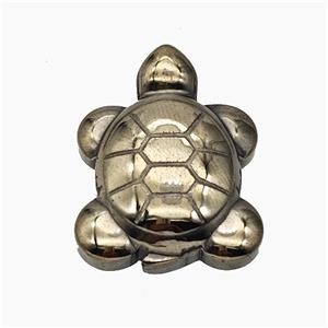 Hematite Tortoise Decoration No-Hole, approx 21-26mm [HB1490]