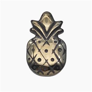 Hematite Pineapple Pendant, approx 21-36mm [HB1495]