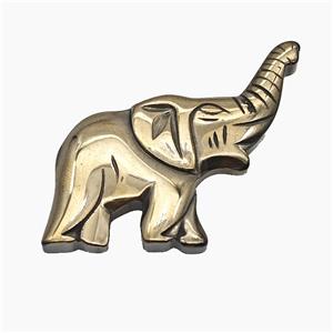 Hematite Elephant Decoration No-Hole, approx 40-48mm [HB1499]