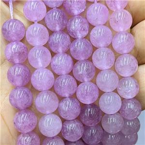 Sponge Jade Beads Lavender Dye Smooth Round, approx 12mm dia [JD10348-12MM]