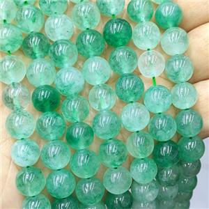 Green Quartzite Jade Round Beads Smooth Dye, approx 10mm [JD10394-10MM]