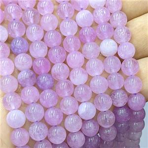 Purple Quartzite Jade Round Beads Smooth Dye, approx 10mm [JD10399-10MM]