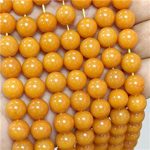 Jade Round Beads Smooth Dye, approx 14mm [JD10414-14MM]