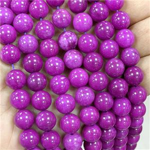 Jade Round Beads Smooth Dye, approx 14mm [JD10419-14MM]