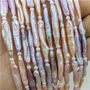 Baroque Style Pearl Beads Stick Mix Color, approx 5-32mm [PB10201]