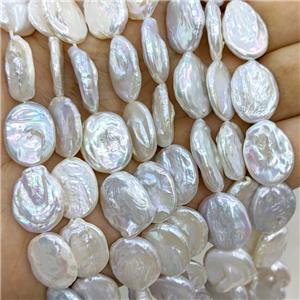 Baroque Style White Pearl Beads Freeform, approx 13-18mm [PB10208]
