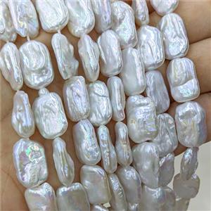 Baroque Style White Pearl Beads Freeform, approx 12-20mm [PB10215]