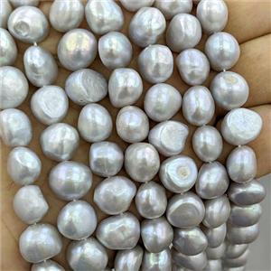 Natural Grey Freshwater Pearl Potato Beads, approx 11-12mm [PB10236]