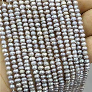 Natural Grey Freshwater Pearl Potato Beads, approx 3-3.5mm [PB10237]