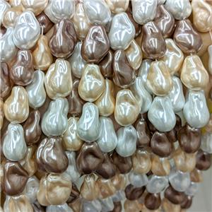 Baroque Style Pearlized Shell Beads Freeform Mixed Color, approx 15-20mm [SHP10432]