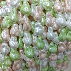 Baroque Style Pearlized Shell Beads Freeform Mixed Color, approx 15-20mm [SHP10433]