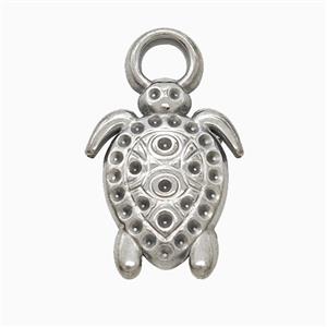 Raw Stainless Steel Tortoise Pendant, approx 13.5-23mm [SSB7240]