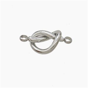 Raw Stainless Steel Heart Connector, approx 9-15mm [SSB7705]
